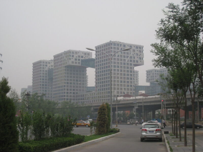 Tolles Bauwerk, typisches Wetter