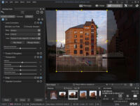 alles auf einem Blick: Kameraprofile, Zuschneiden, Ausrichten und Perspektive