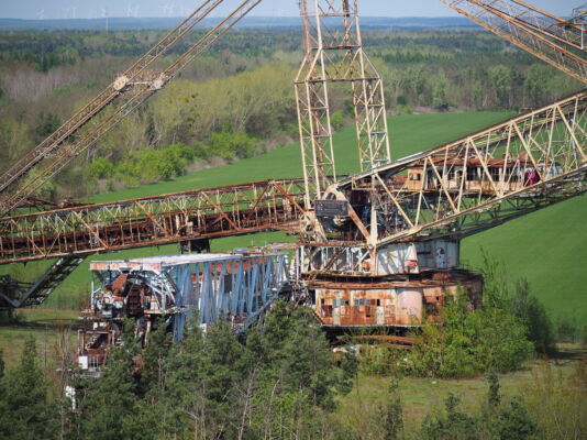 Bagger vom Turm (detail)